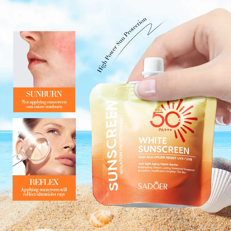 SPF 50 солнцезащитный крем увлажняющий органический для лица Spf 60 освежающий нежирный