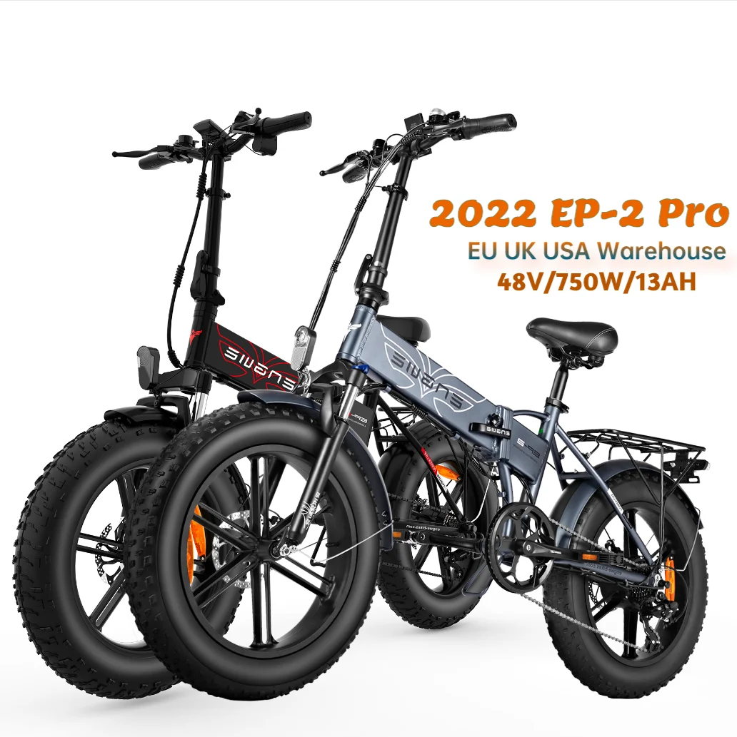 Engwe 750W 48V Fat Tire Folding 13Ah Electric Bi Ep-2Pro 13Ah Battery Upgrade Folding Electric Bicycle electric bikes