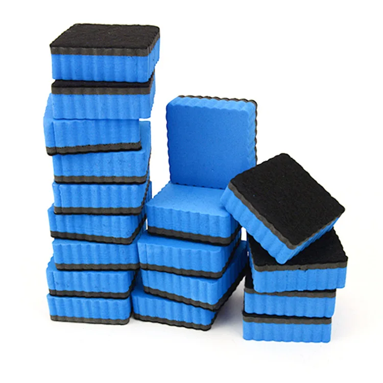 Manufacturers direct sales square wave EVA white board eraser felt cloth board eraser