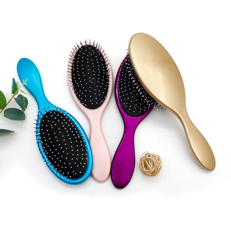Custom Logo Paddle Detangling Brush Effective Wet And Dry Detangler Hair Brush