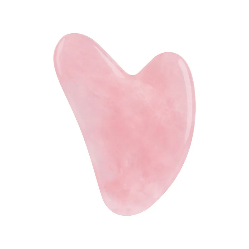 Body Rose Quartz Jade GuaSha Stone Scraping Massage Board Tool Set Gua Sha Stone