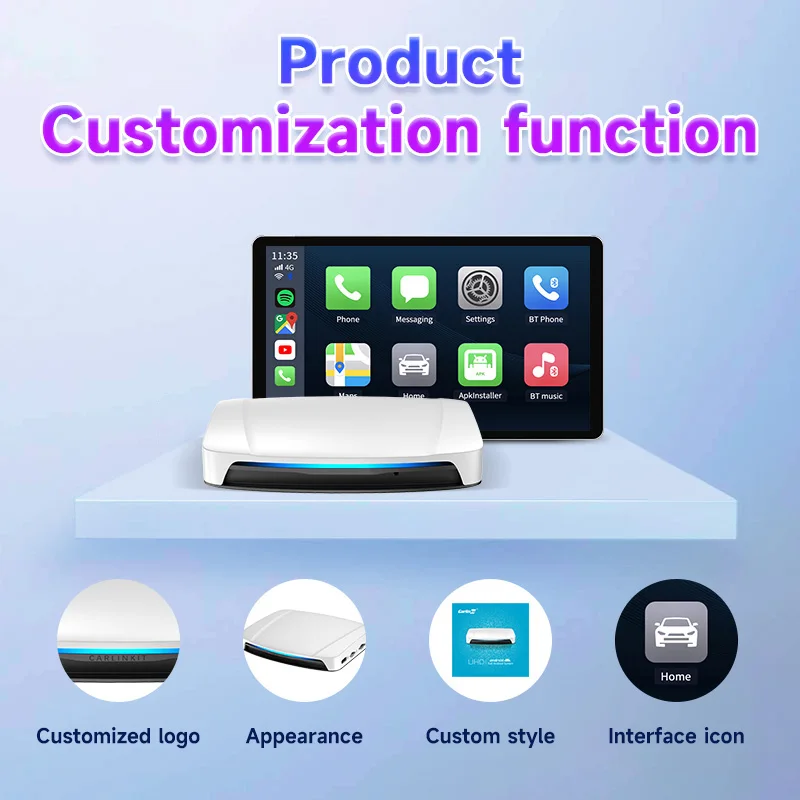 Carlinkit Android 13 8G 128Gb Tbox UHD HDMI SM6225 13.0 Wireless Ai Box Carplay Dongle 6225 Car Play Adapter For Netflix Youtube