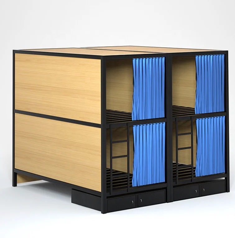 Factory Iron Double Bed Design Mental Frame Sound Proof Dormitory Sleeping Bunk Bed