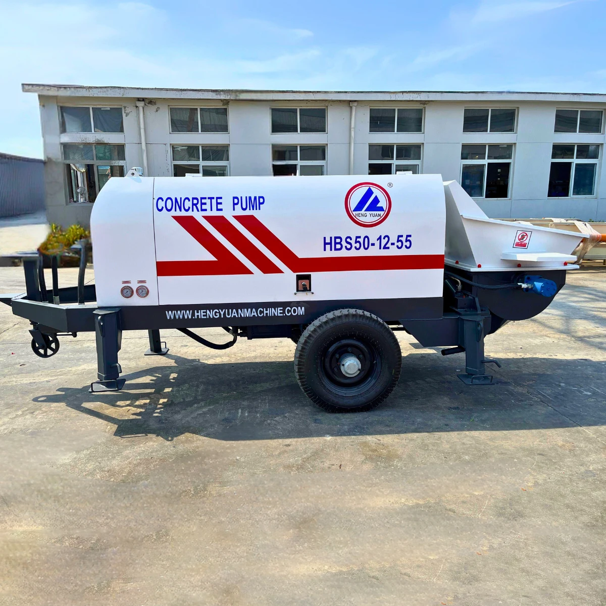 New portable HBS type Electric power concrete pump trailer mobile concrete pump