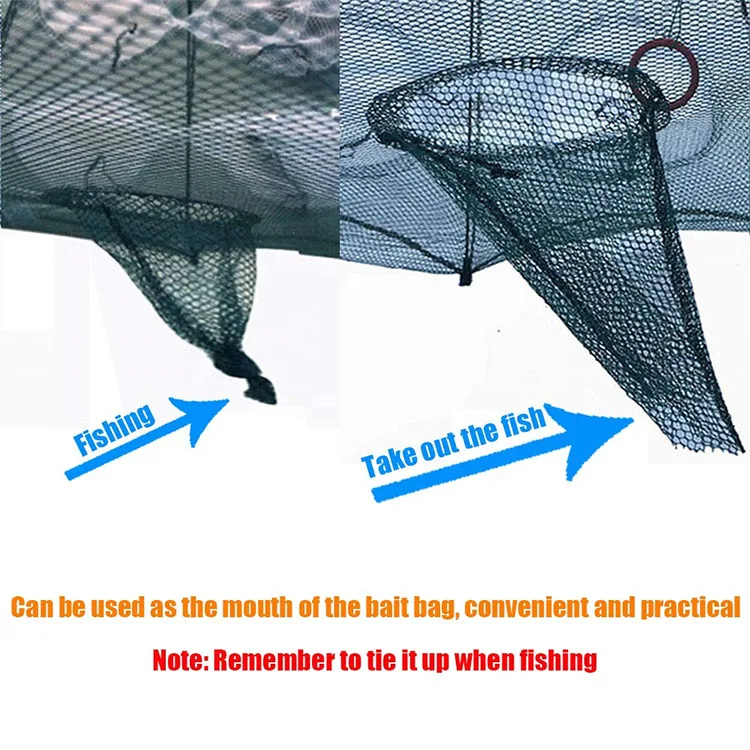 Portable foldable 6 holes automatic best quality carp landing folding fishing net throw for fish cages