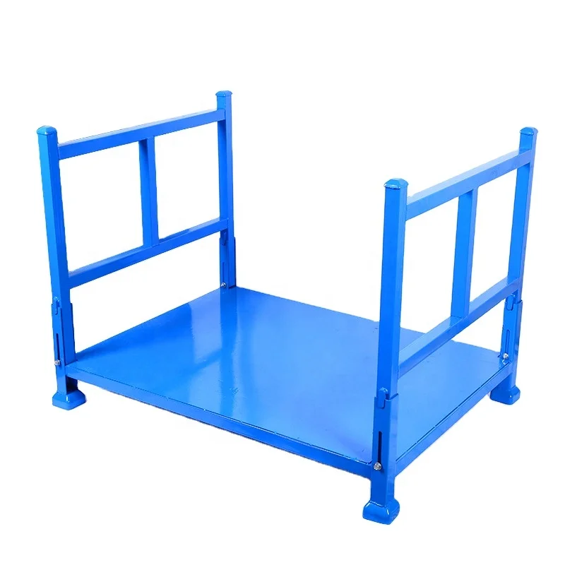 Heavy duty metal folding stacking tire rack stacking material handing