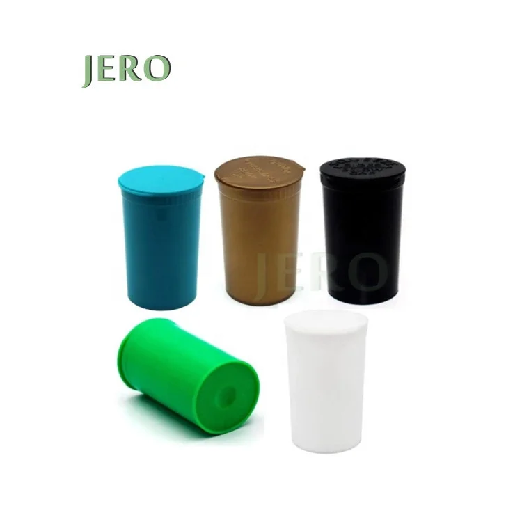 19 Dr child resistant tube pill bottle plastic pop top joint tubes 78mm pop top tube