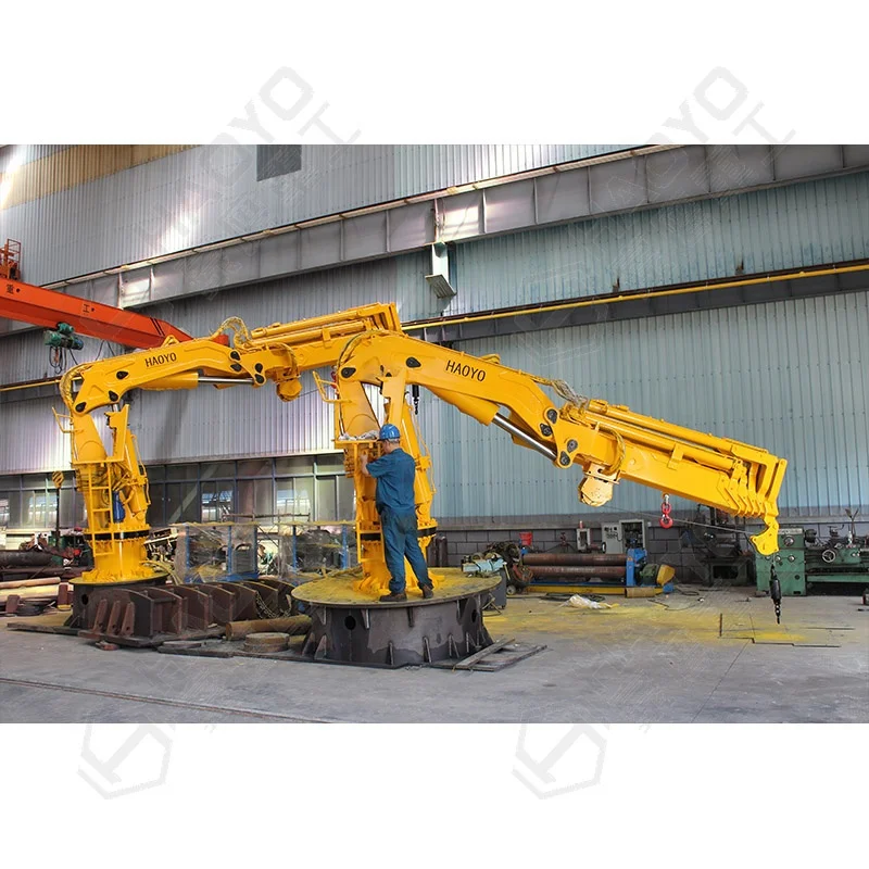 
5 Ton Small Deck Hydraulic Marine knuckle Crane Offshore 