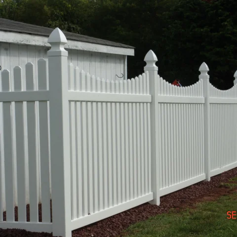 Plastic Privacy Fencing, American Fence, PVC Garden Fence / PVC valla de jardin