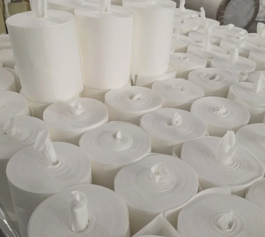 Wholesale low price Disposable spunlace dry wipes with canister for wet wipes