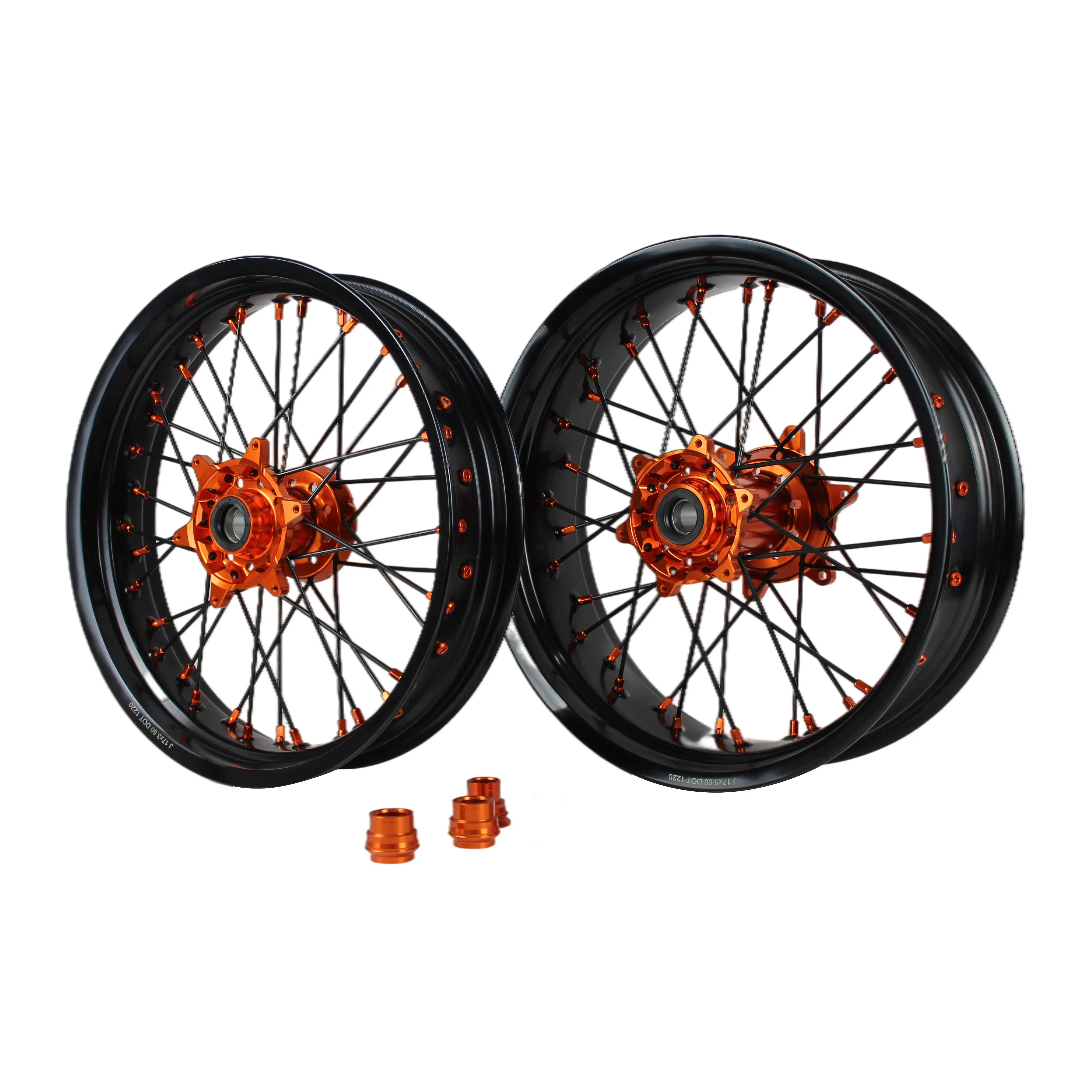 Motorcycle Dirt bike accessories Aluminum alloy EXC SXF 17 Inch Supermoto wheels