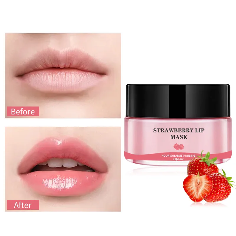Private Label Natural Skin Care Strawberry Peach Orange Sugar Scrub Hydrating Collagen Lip Care Lip Sleeping Mask