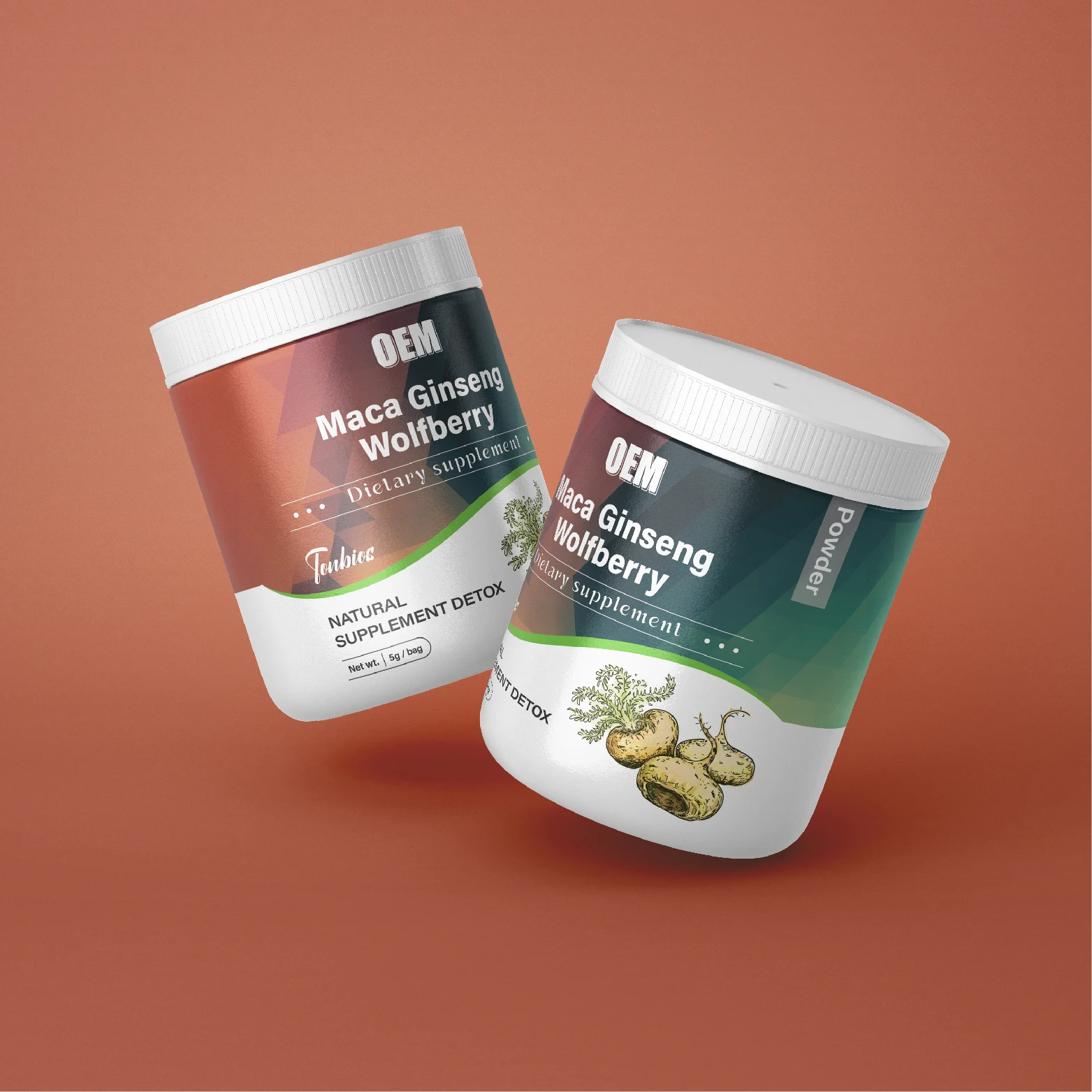 Лидер продаж порошок женьшеня MACA wolfberry органический корня мака с фирменной смесью Goji для мужчин энергия и либидо