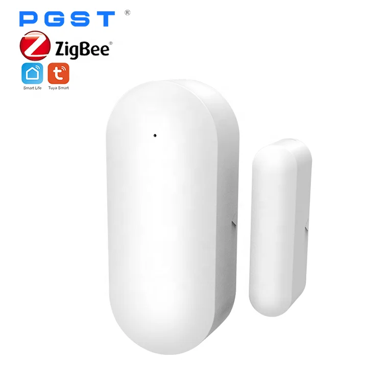 PGST Factory Price Zigbee APP Remote Control Door Contact Windows Opening Sensor Tuya Smart alarm system home security