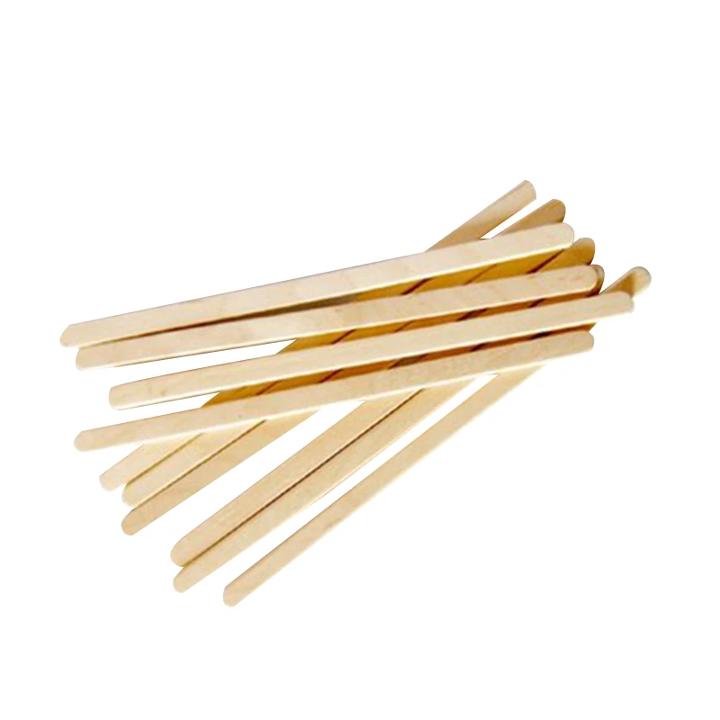 Custom high quality individually wrapped disposable stick wooden coffee stirrers stick