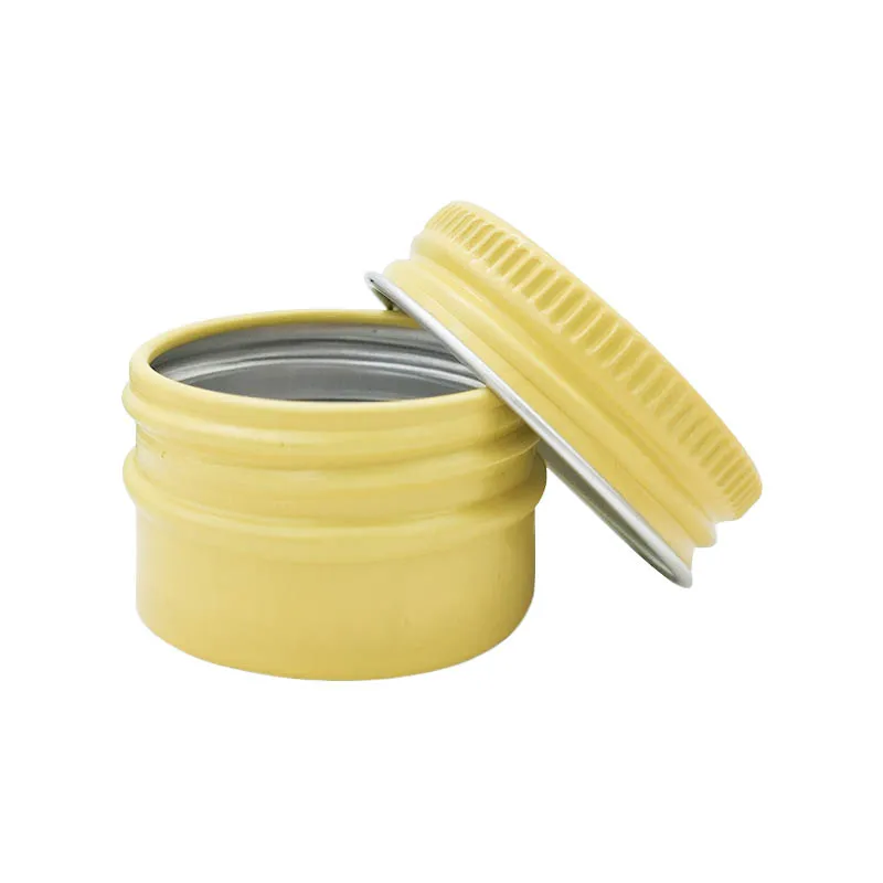 Wholesale custom 5g 10g 15g 20g 30g 40g 50g 60g 80g 100g empty color round aluminum metal cream lip balm jar tin box container
