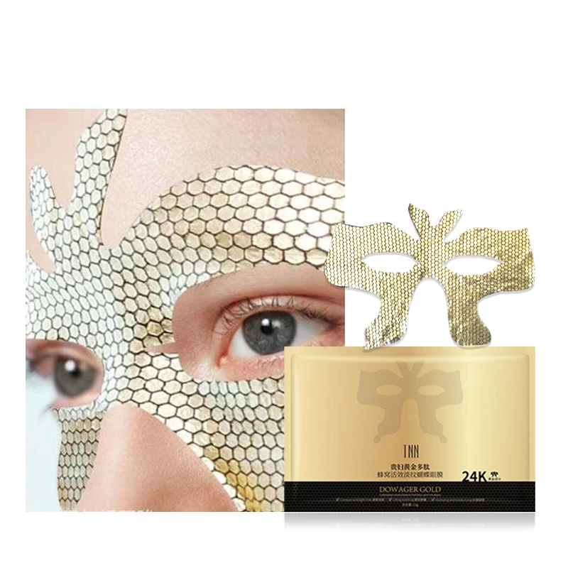 OEM-производитель частная торговая марка патчи для глаз Кристальный гель 24K Золотая коллагеновая маска с