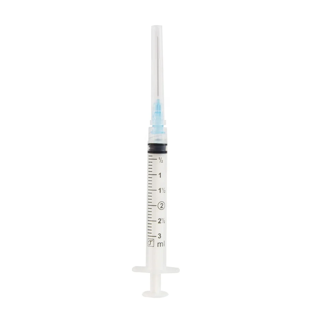 3ML China good quality of  syringe With Needle disposable production for Medical 3ML luer lock
