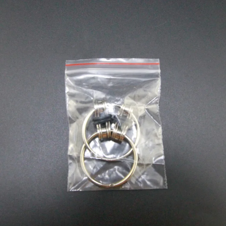 Flybear metal Colourful key ring chain hand spinner bike chain fidget toys Flippy Fidget Ring Chain Toy For Anxiety Relief Stres