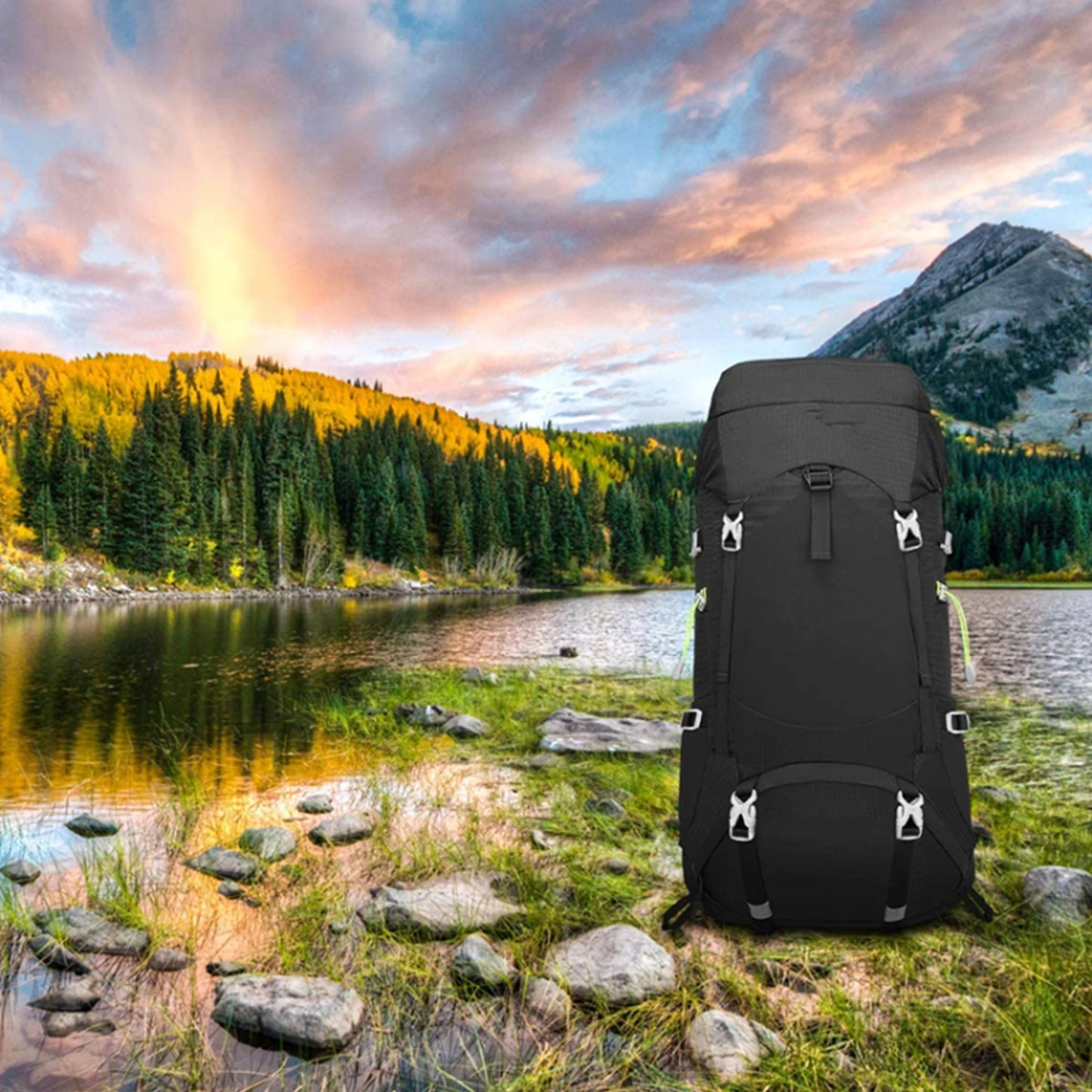 2022 Hot Sell Outdoor Camping 45 + 5 L Waterproof Custom Tactical Travel Hiking Backpack