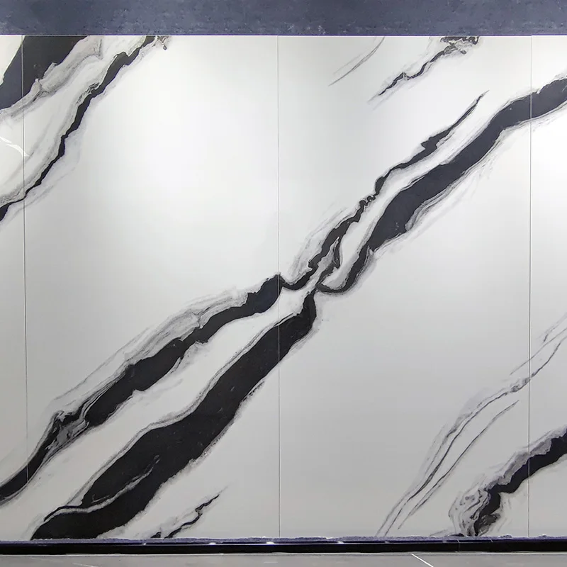 900x1800 Glossy Finished Porcelain Slab Tiles Look Like Marble Sintered Stone White Tile