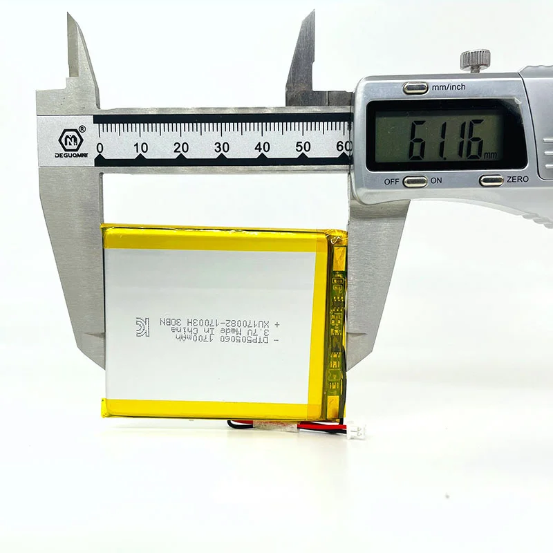 OEM 1700mAh 505060 405070 603660 lithium polymer battery 3.7v GPS tracker lipo battery for smart watch