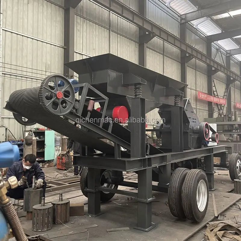 QIC полностью автоматическая 600x900 щековая дробилка для каменных карьеров гранитная Известняковая базальтовая дробильная машина