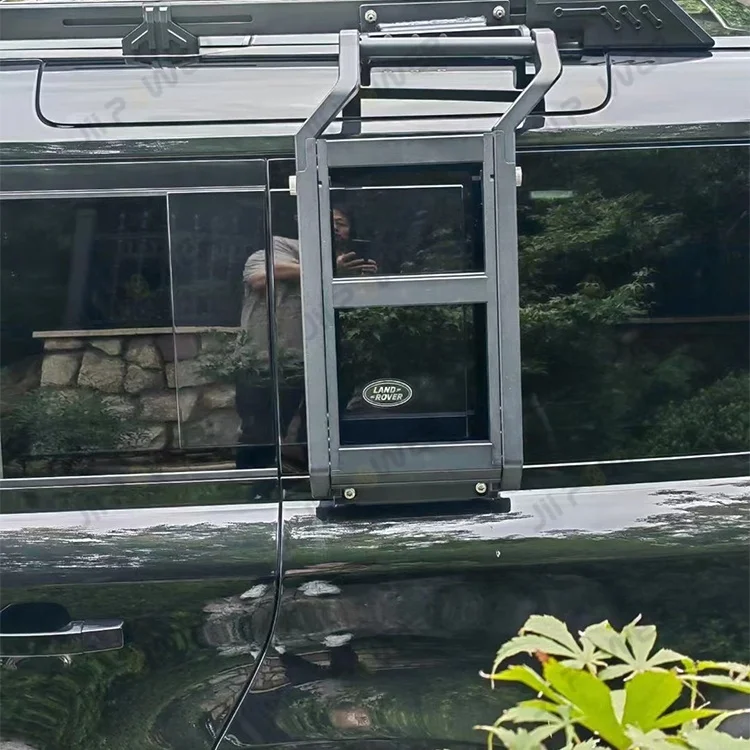 Aluminum Telescopic Defender Auto Parts Side Roof Ladder for Land Rover 2020-2023 Defender 90 110