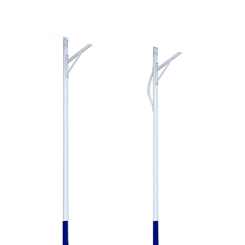 Hepu Factory Direct Polygonal Outdoor Street Light Pole 4m-9m Steel with Hot Dip Galvanized Finish Direct steel Material