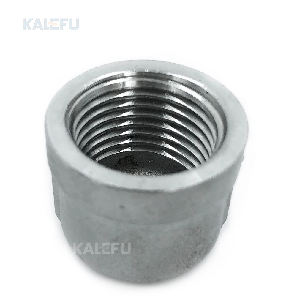 Industry Round Cap Pipe Fittings 304 316 316L SS Cap Female Threaded Stainless Steel End Cap DIN 2605 JIS B2313