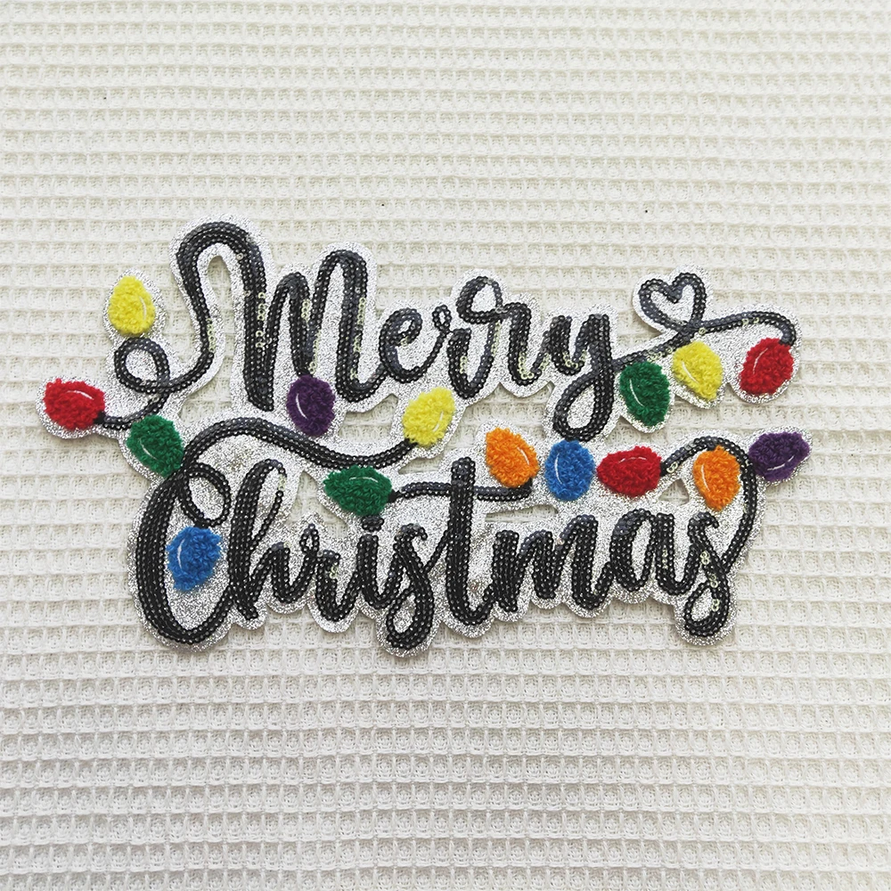 Factory Custom Clothing chromatic Disco Ball 3d Embroidery Iron on Patches For Clothes hats bag embroidered Heat Transfer Patch