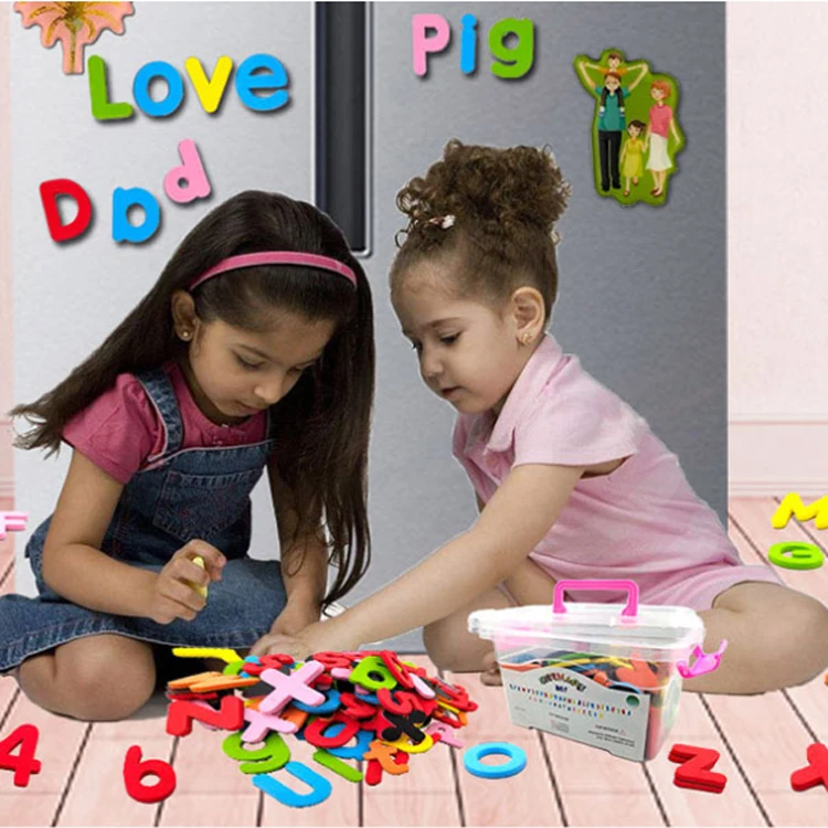 New Mold 26PCS Baby EVA Foam Numbers Letter Puzzle Toy Eva Souvenir Fridge Magnet