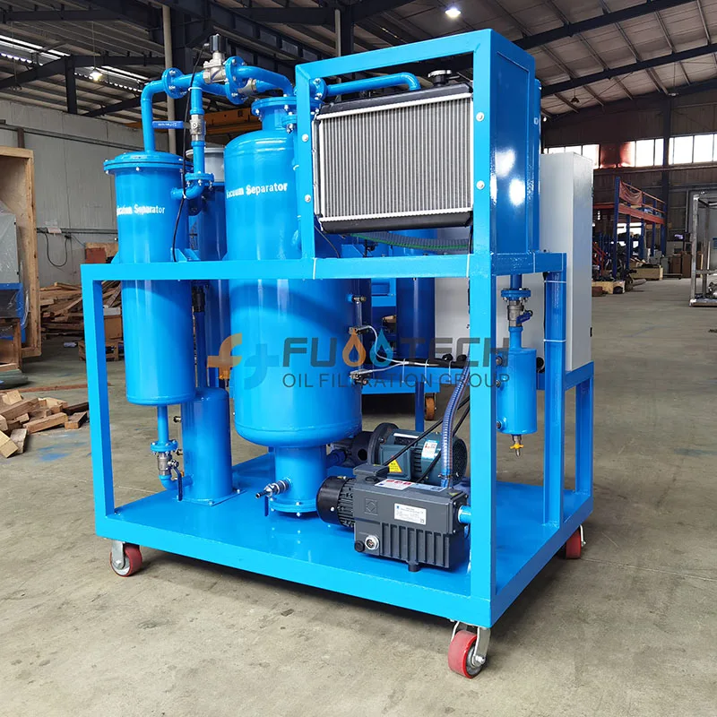 FUOOTECH HOC-100 6000L/H Hydraulic Oil System Oil Cleaning & Filtration Machine Vacuum Hydraulic Oil Purifier