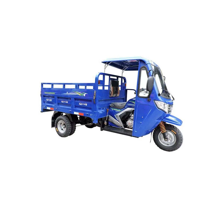 250HZ hybrid electric gas rear axle 1200kg rain cover trade agricultural cargo tricycle