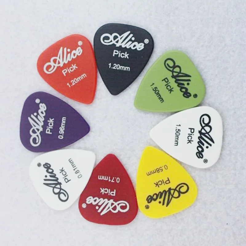 24/30/40/50pcs Guitar Picks 1 Box Case Alice Acoustic Electric Bass Plectrum Mediator Musical Instrument Thickness mix 0.58-1.5