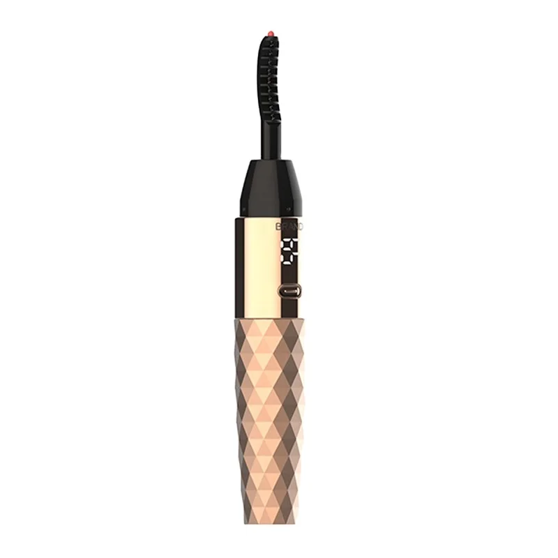 Top selling usb rechargeable makeup lash lifter custom mini eye lash curler private portable electric heated eyelash curler