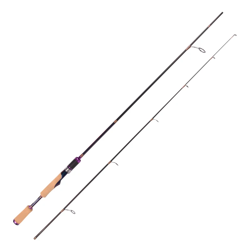 Bass Spin Fishing Rods High Carbon Fiber Fishing Rod Fresh Water 2PCS Hand Pole Rods