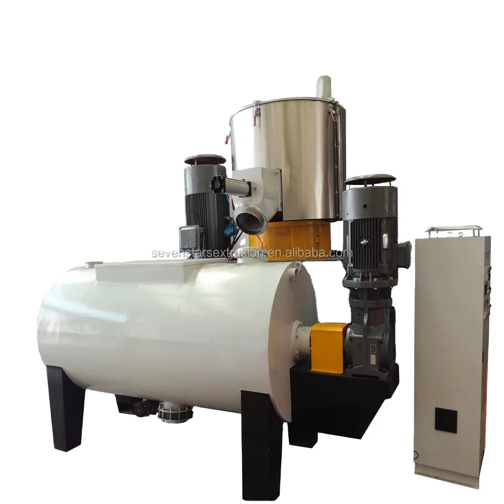 Высокоскоростной смеситель ПВХ большой емкости используется для 3 производственных линий система поставки порошка пластиковая машина