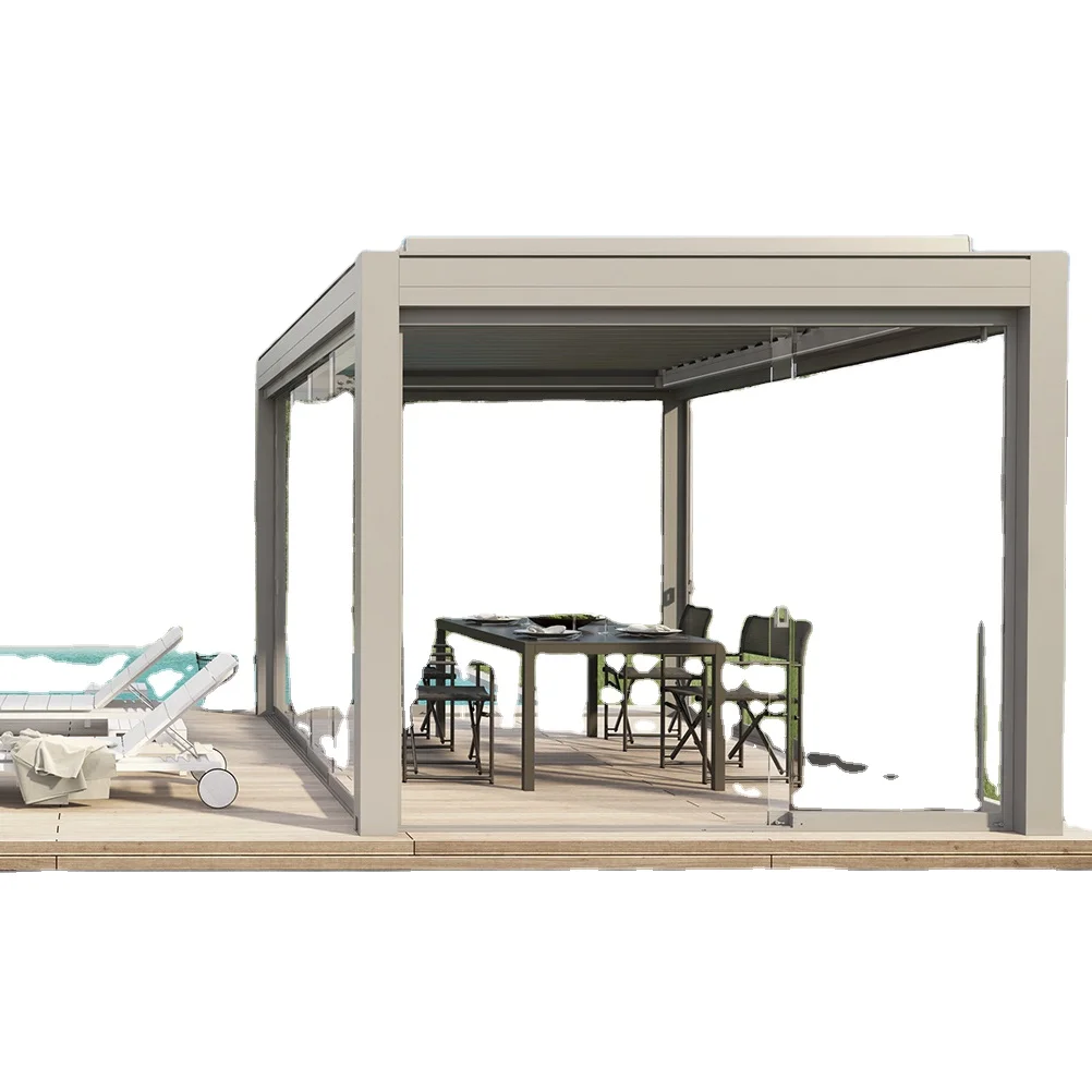 metal frame folding hard top automatico 6x3 wrought iron pavilion garden marble glass gazebo