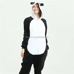 Cartoon Animal One Piece Flannel Pajamas Home Wear for Adults