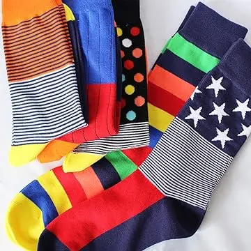 Happiness Funny Socks Bright Colored Crazy Socks High Quality Fashion Custom Made Fancyed Cool Business Cotton Socks Men Casual