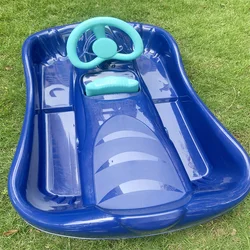 2022 NEW DEVELOPED  Plastic HDPE sledge snow scooter sleds with break WINTER  slide wholesale price