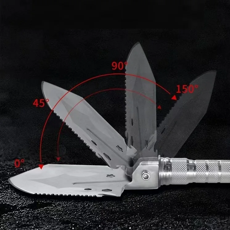 Factory Outdoor Multi-Functional Manganese Steel Sapper Shovel Camping Equipment Self-Defense Ordnance Truck Folding Shovel