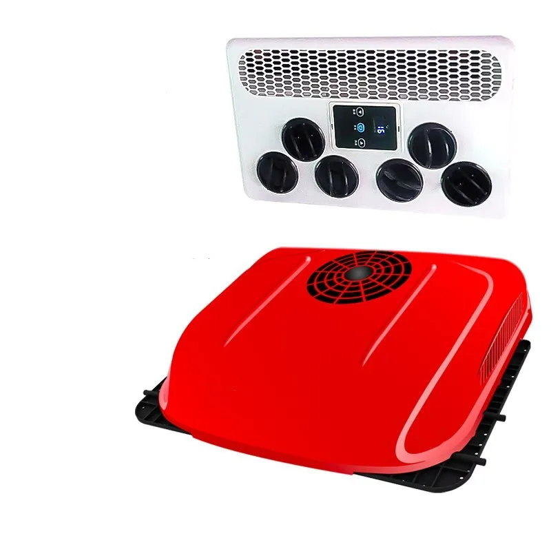 
HK-4000 Universal Rooftop Overhead All-In-One Intergrated Battery/DC Powered Parking Air Conditioner For Truck/RV/Van/Sailboat 