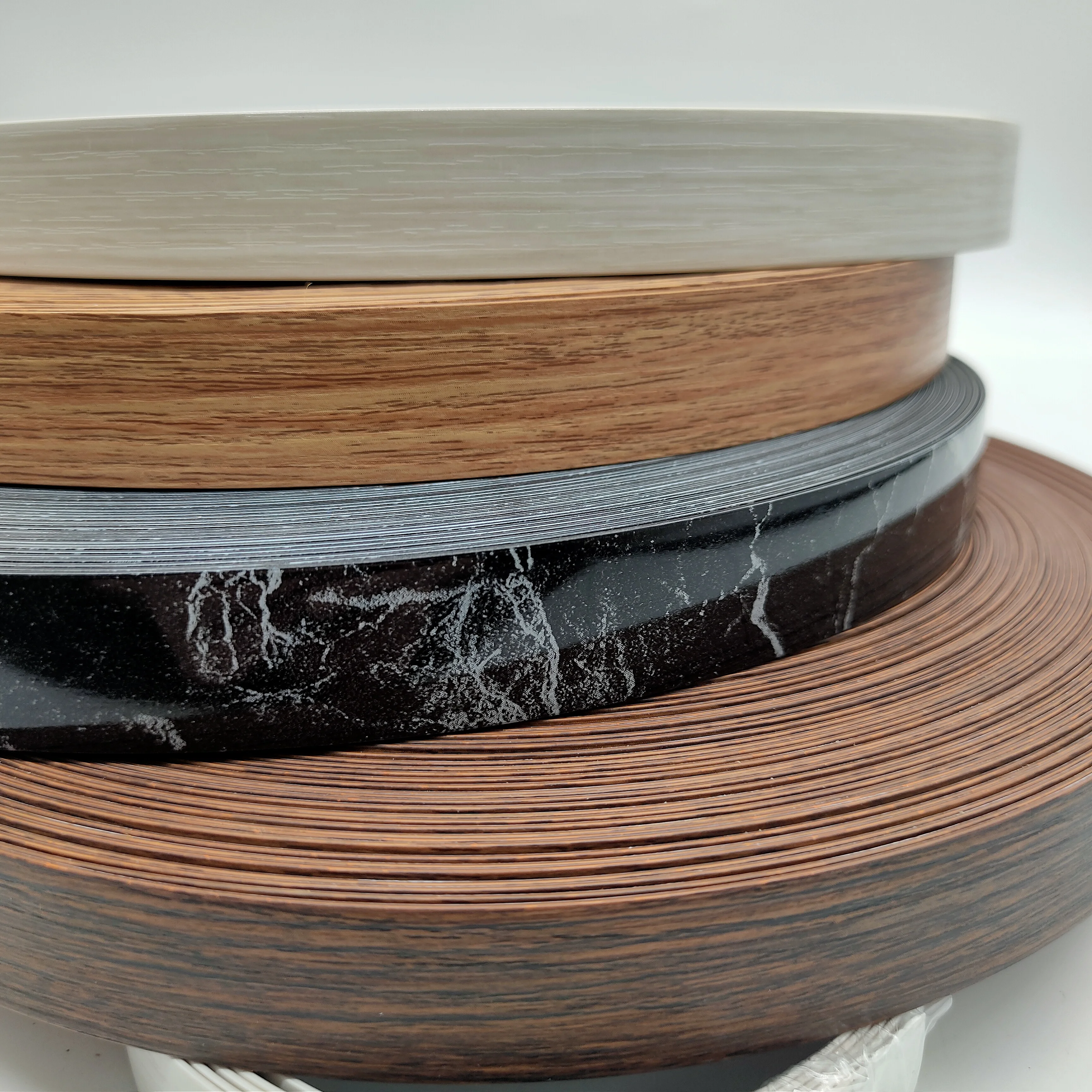 Waterproof Flexible Plastic ABS PVC Strip Edging  Edge Banding For MDF Board Desk