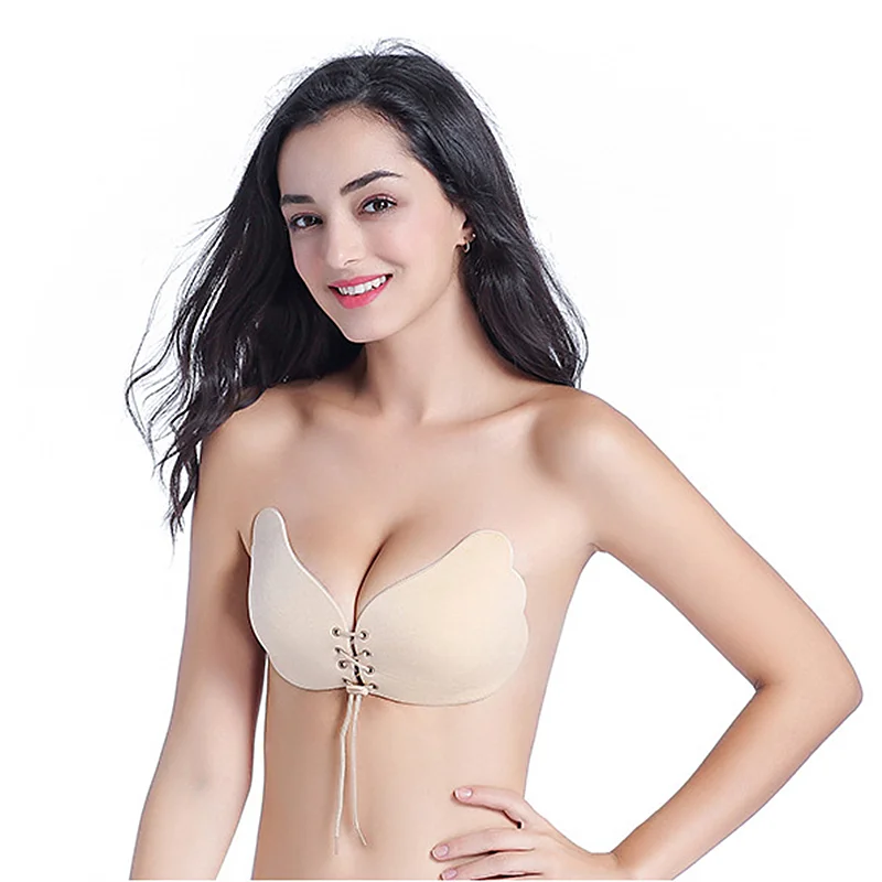 Plus size underwear new lace push up bra magic wing strapless bra