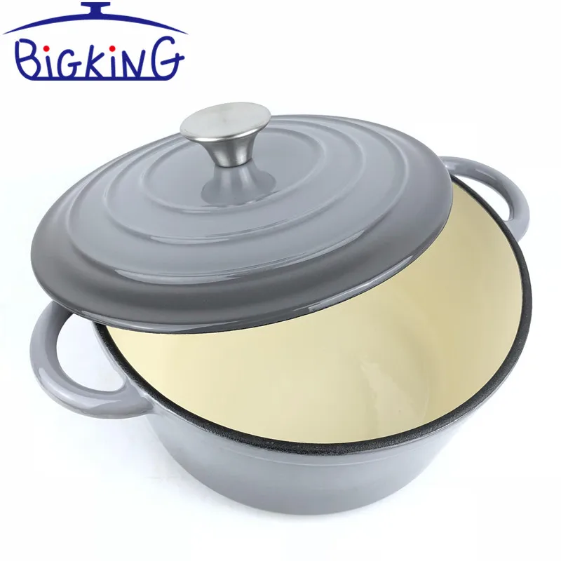 Cast Iron Enameled Round Cooking Pot /Dutch Oven/Casserole/Cocotte