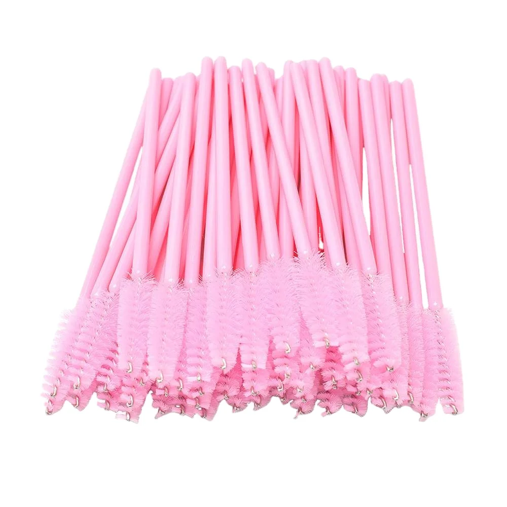 100pcs Disposable Eyelash Brush Crystal Lashes Micro 3d Eyelash Extension Bendable Brushes Lash Makeup Tool