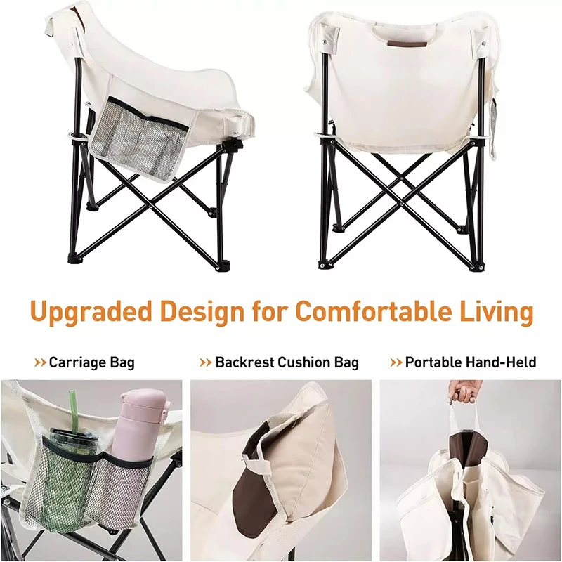 Concise style carp fishing chair folding beach moon chair camping