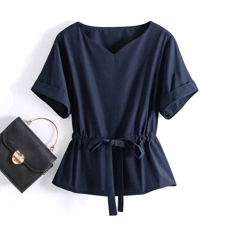 Женские топы и блузки элегантные высококачественные модные женские с коротким рукавом